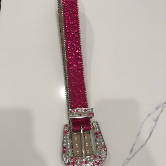 BKE Pink Rhinestone Belt - Picture 3 of 5